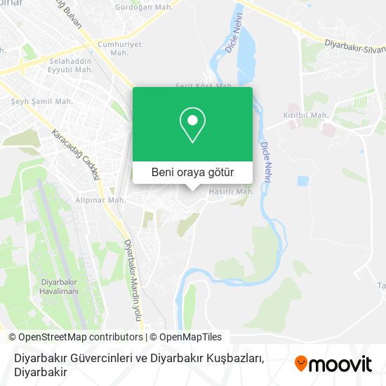 Diyarbakır Güvercinleri ve Diyarbakır Kuşbazları harita