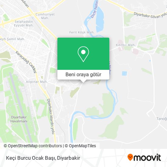 Keçi Burcu Ocak Başı harita