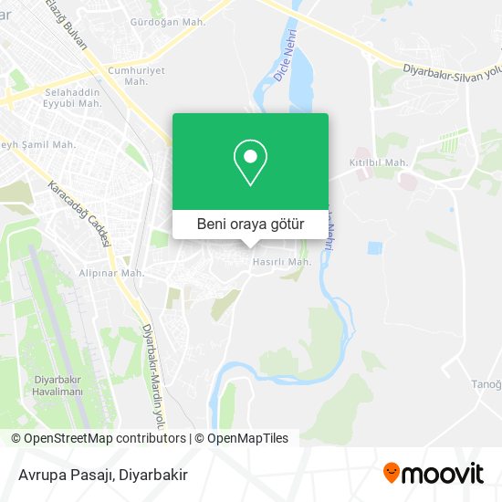 Avrupa Pasajı harita