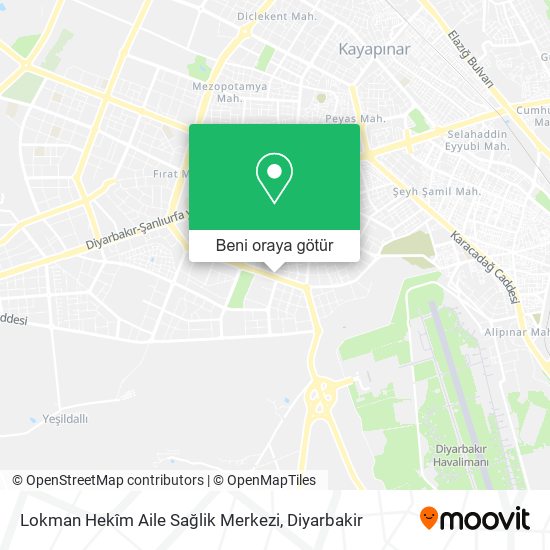 Lokman Hekîm Aile Sağlik Merkezi harita
