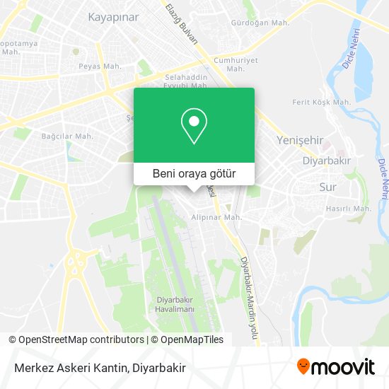 Merkez Askeri Kantin harita