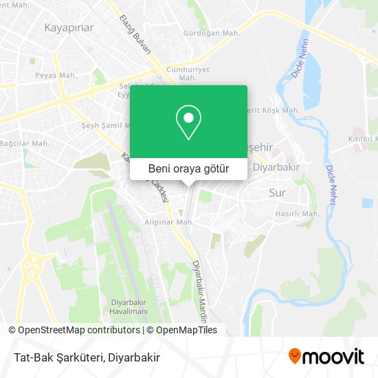 Tat-Bak Şarküteri harita