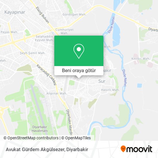 Avukat Gürdem Akgülsezer harita