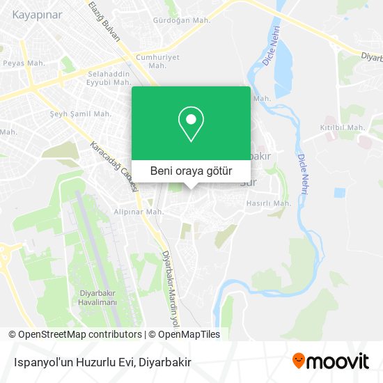 Ispanyol'un Huzurlu Evi harita