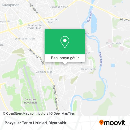 Bozyeller Tarım Ürünleri harita