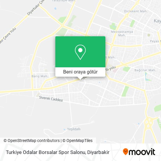 Turkiye Odalar Borsalar Spor Salonu harita