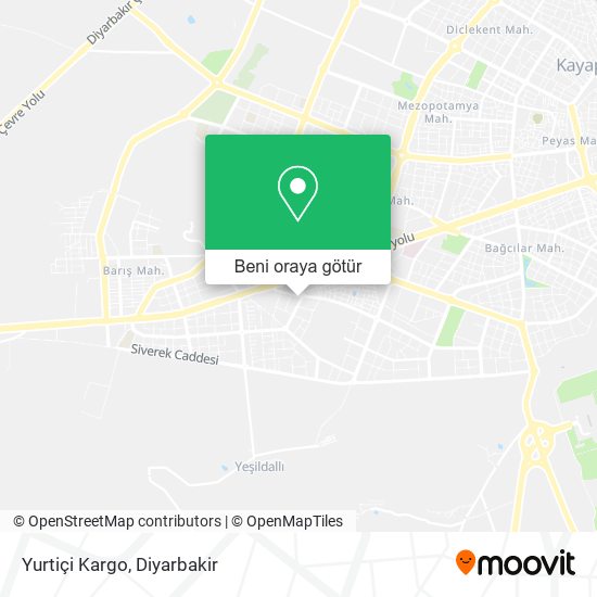 Yurtiçi Kargo harita