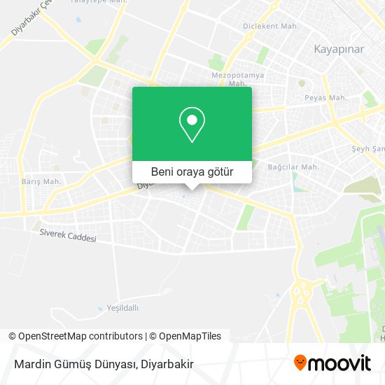 Mardin Gümüş Dünyası harita