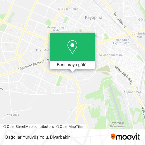 Bağcılar Yürüyüş Yolu harita