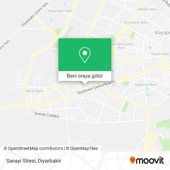 Sanayi Sitesi harita