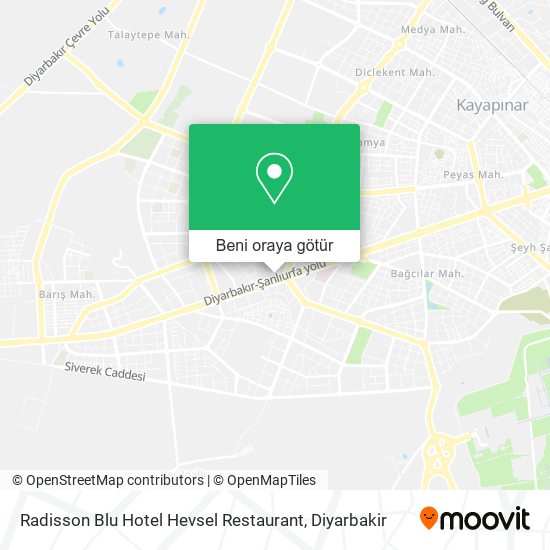 Radisson Blu Hotel Hevsel Restaurant harita