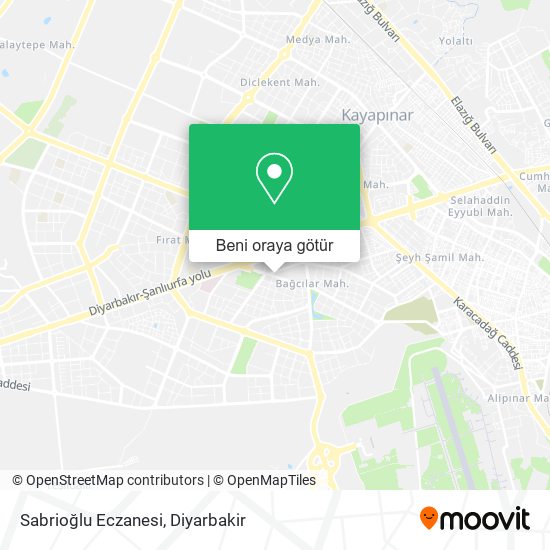 Sabrioğlu Eczanesi harita