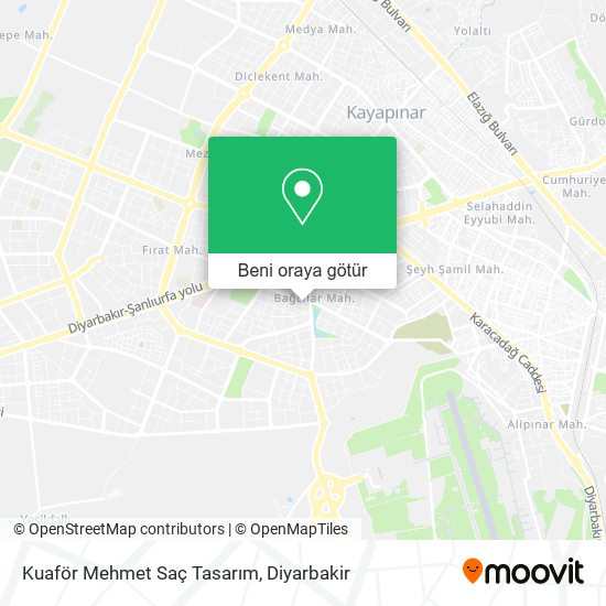 Kuaför Mehmet Saç Tasarım harita