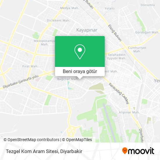 Tezgel Kom Aram Sitesi harita
