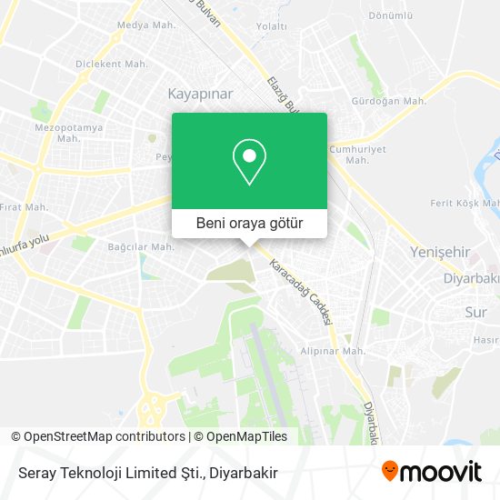 Seray Teknoloji Limited Şti. harita