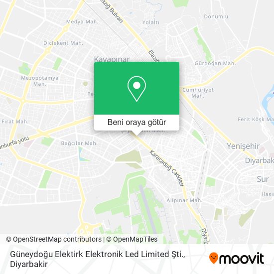 Güneydoğu Elektirk Elektronik Led Limited Şti. harita