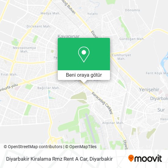 Diyarbakir Kiralama Rmz Rent A Car harita