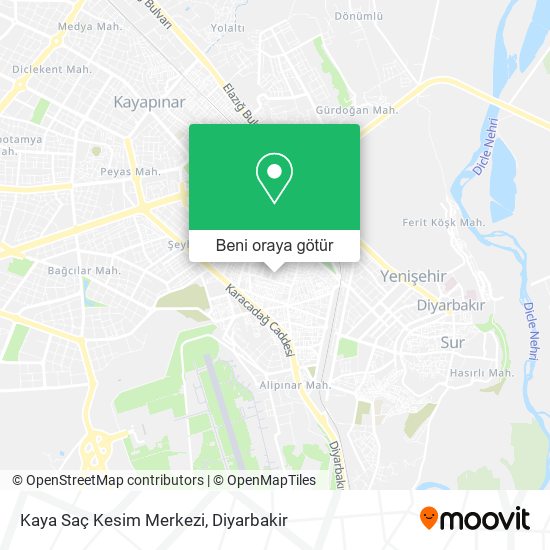 Kaya Saç Kesim Merkezi harita