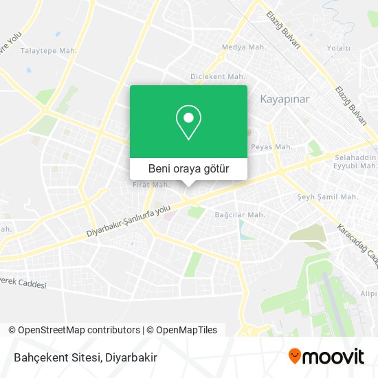 Bahçekent Sitesi harita