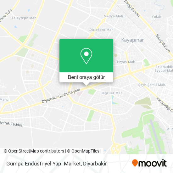 Gümpa Endüstriyel Yapı Market harita