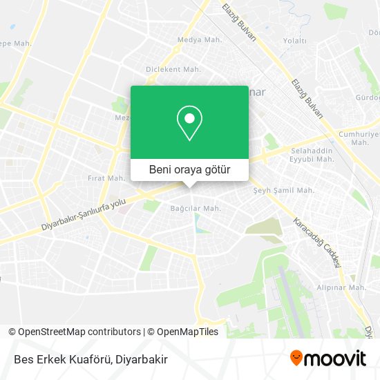 Bes Erkek Kuaförü harita