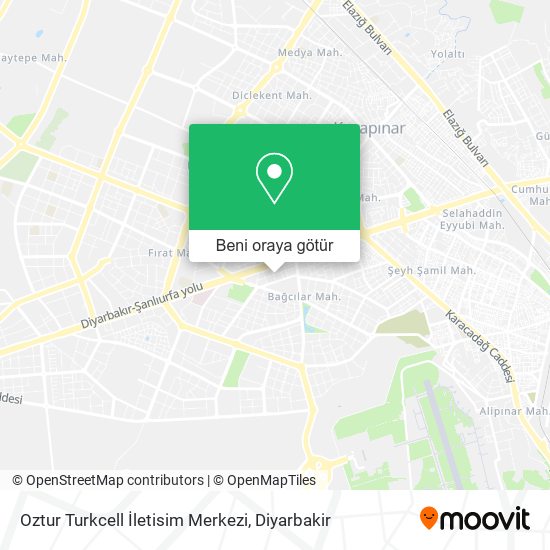 Oztur Turkcell İletisim Merkezi harita