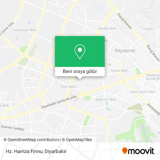 Hz. Hamza Fırınu harita