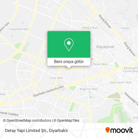 Detay Yapi Limited Şti. harita