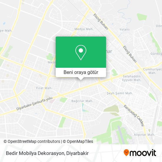 Bedir Mobilya Dekorasyon harita