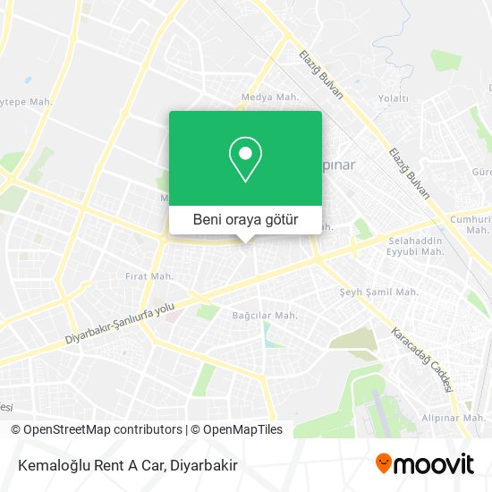 Kemaloğlu Rent A Car harita