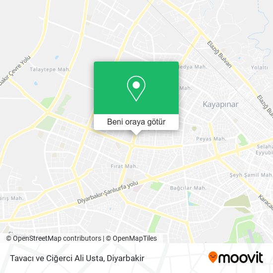 Tavacı ve Ciğerci Ali Usta harita