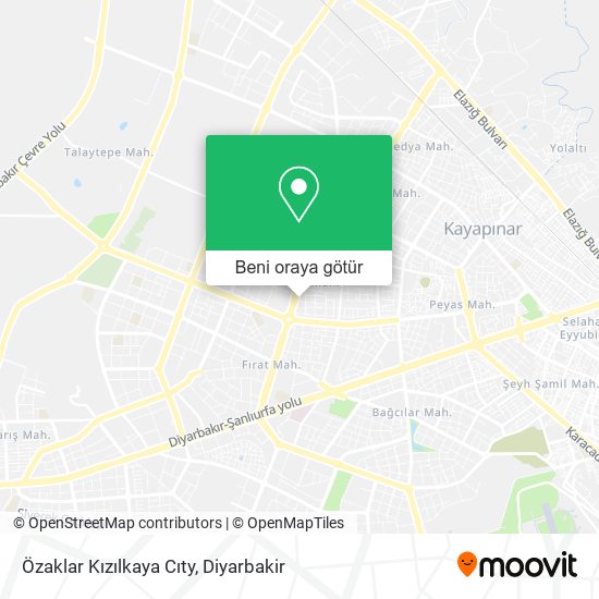 Özaklar Kızılkaya Cıty harita