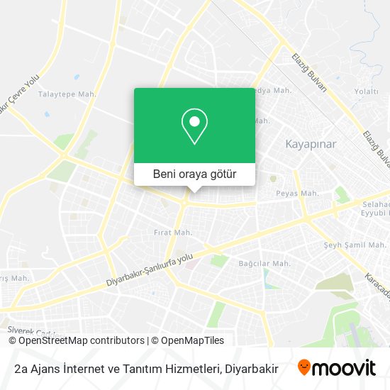 2a Ajans İnternet ve Tanıtım Hizmetleri harita