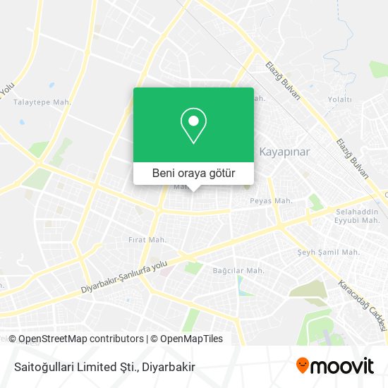 Saitoğullari Limited Şti. harita