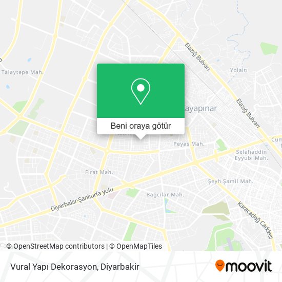 Vural Yapı Dekorasyon harita