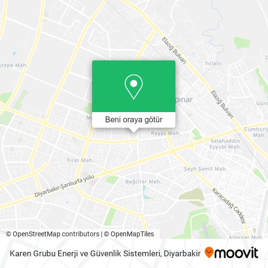 Karen Grubu Enerji ve Güvenlik Sistemleri harita