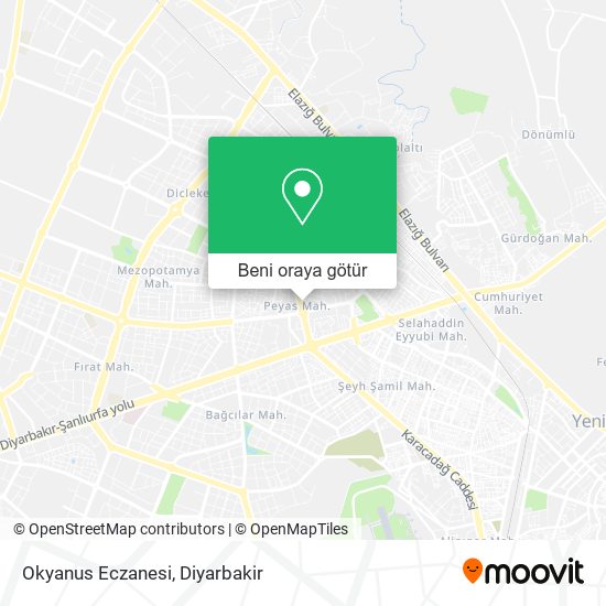 Okyanus Eczanesi harita
