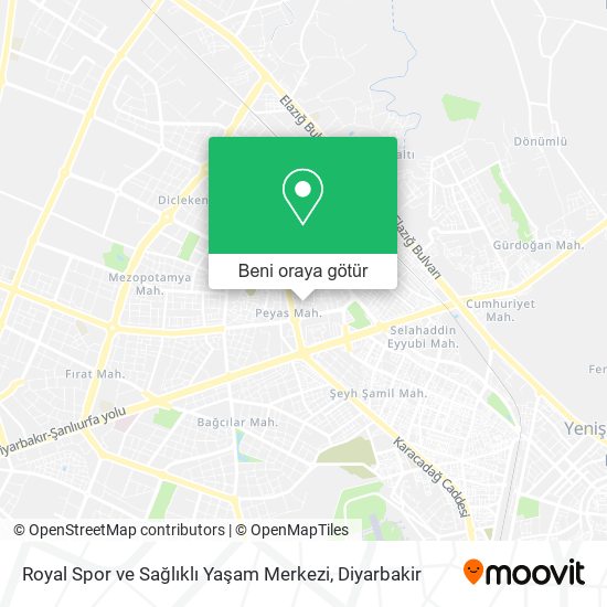 Royal Spor ve Sağlıklı Yaşam Merkezi harita