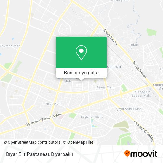 Dıyar Elıt Pastanesı harita