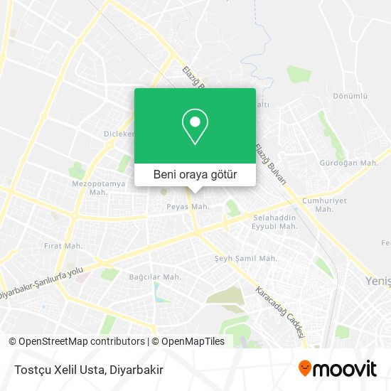 Tostçu Xelil Usta harita