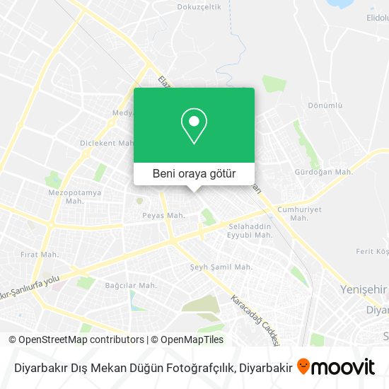 Diyarbakır Dış Mekan Düğün Fotoğrafçılık harita