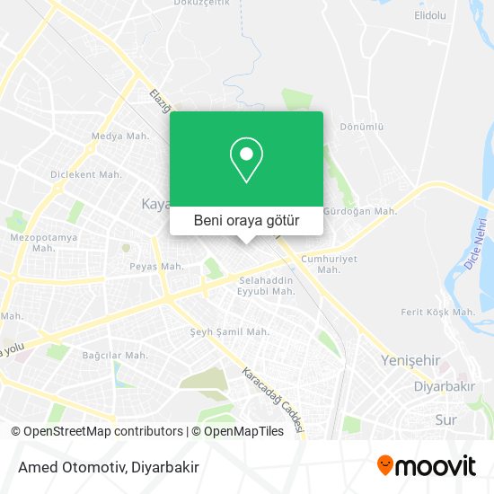 Amed Otomotiv harita