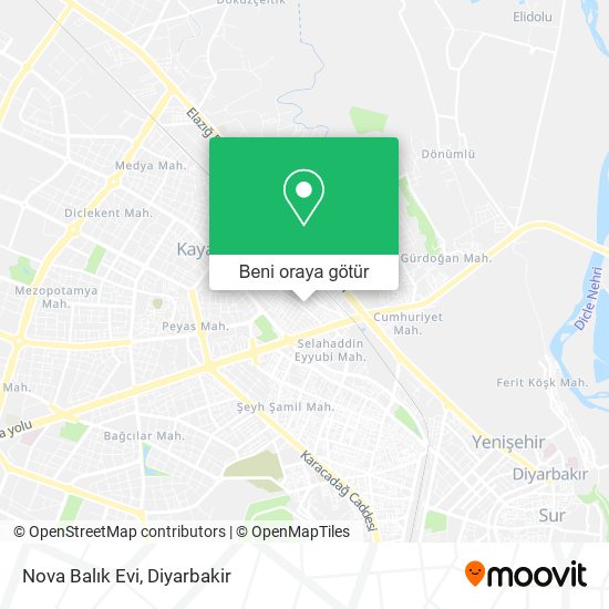 Nova Balık Evi harita
