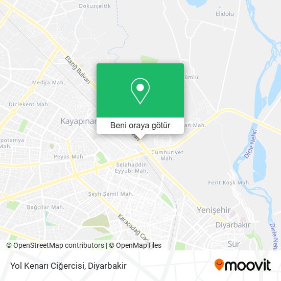Yol Kenarı Ciğercisi harita