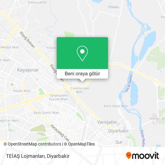 TEİAŞ Lojmanları harita
