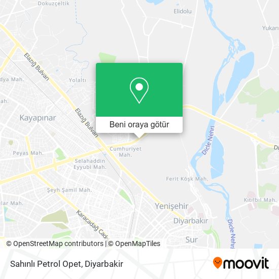 Sahınlı Petrol Opet harita