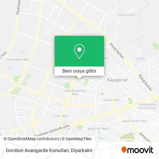 Gordion Avangarde Konutları harita