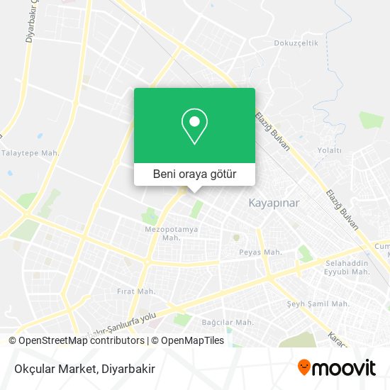 Okçular Market harita