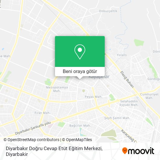 Diyarbakır Doğru Cevap Etüt Eğitim Merkezi harita