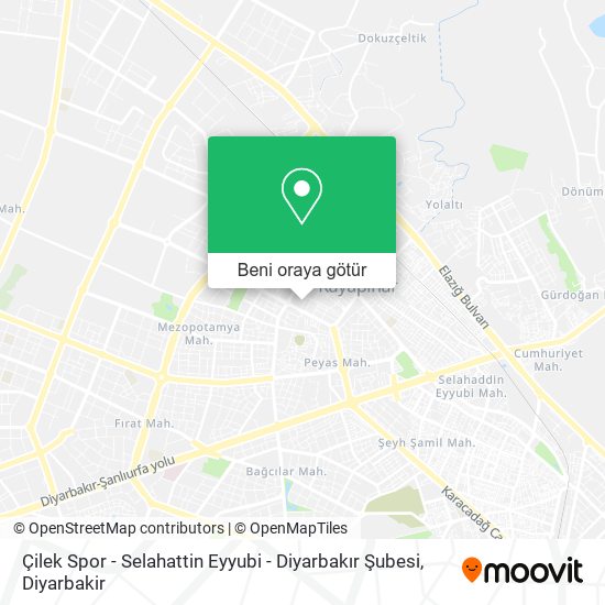 Çilek Spor - Selahattin Eyyubi - Diyarbakır Şubesi harita